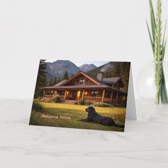 Welcome Home New House  Realtor and Friends Card (Front)