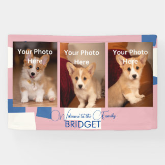 Welcome Home New Puppy, Puppy Shower Banner