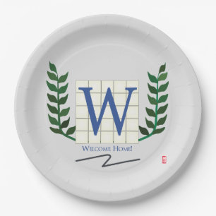 Welcome Home Paper Plate