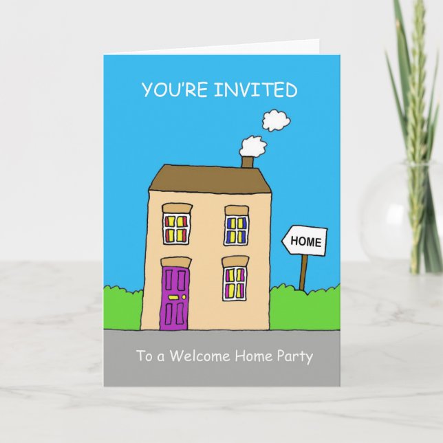 Welcome Home Party Invitation (Front)