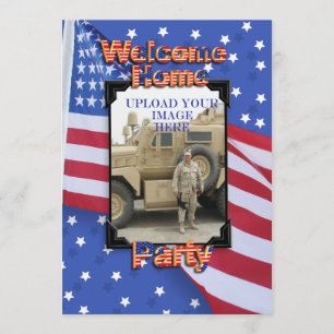 Welcome Home Party invitation Military