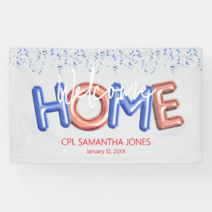 Welcome Home Patriotic Military Hero Party Poster Banner