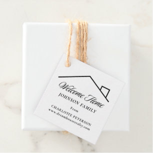 Welcome Home Real Estate Gift Tag