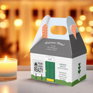 Welcome Home Realtor Green Door New Home Gift Box