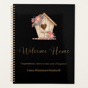 Welcome Home Realtor in Black Colour  Planner