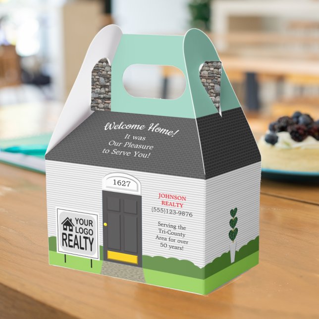Welcome Home Realtor Logo Large Favour Box (Creator Uploaded)