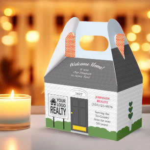 Welcome Home Realtor Logo New Home Medium Gift Box