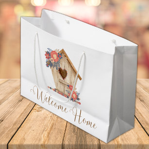 Welcome Home Realtor Personalised  Large Gift Bag