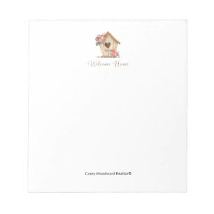 Welcome Home Realtor Personalised Notepad