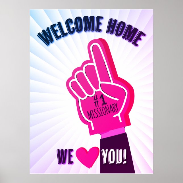 Welcome Home Returned Missionary Poster (Front)