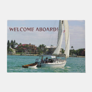 Welcome Home Sailing Door Mat