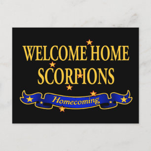 Welcome Home Scorpions Postcard