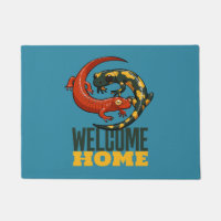 Welcome Home Smiling Salamanders Cartoon