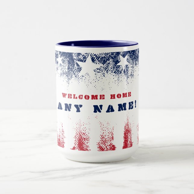 Welcome Home Stars & Stripes Veteran Mug (Center)