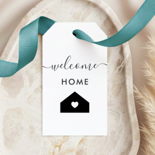 Welcome Home Tag, Realtor Client Gift Tag, Kraft G Tags