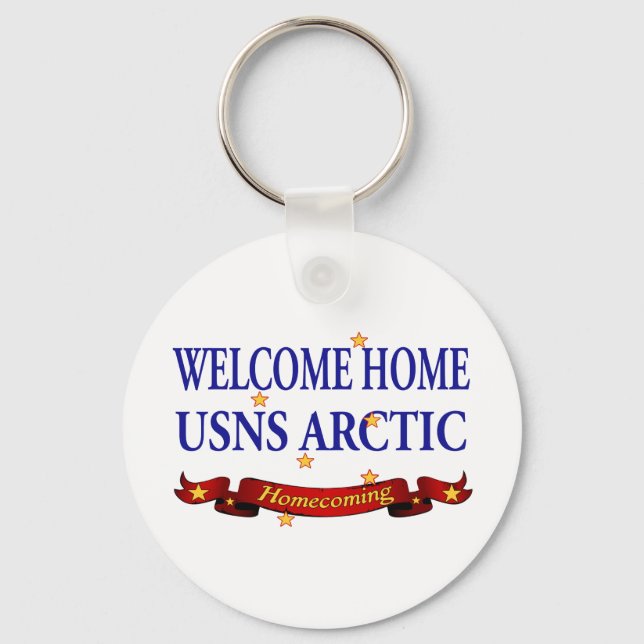 Welcome Home USNS Arctic Key Ring (Front)
