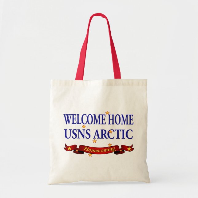 Welcome Home USNS Arctic Tote Bag (Front)