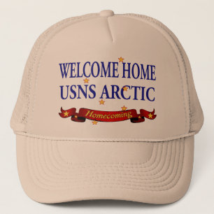 Welcome Home USNS Arctic Trucker Hat