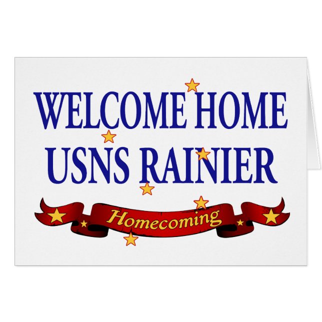 Welcome Home USNS Rainier (Front Horizontal)