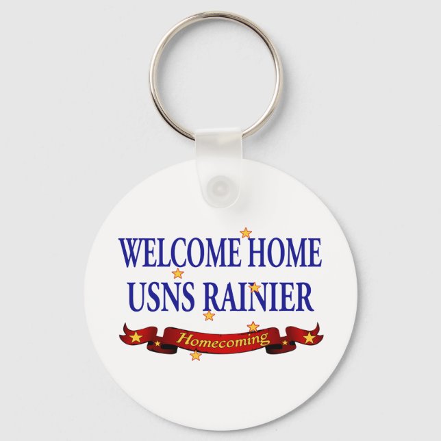 Welcome Home USNS Rainier Key Ring (Front)
