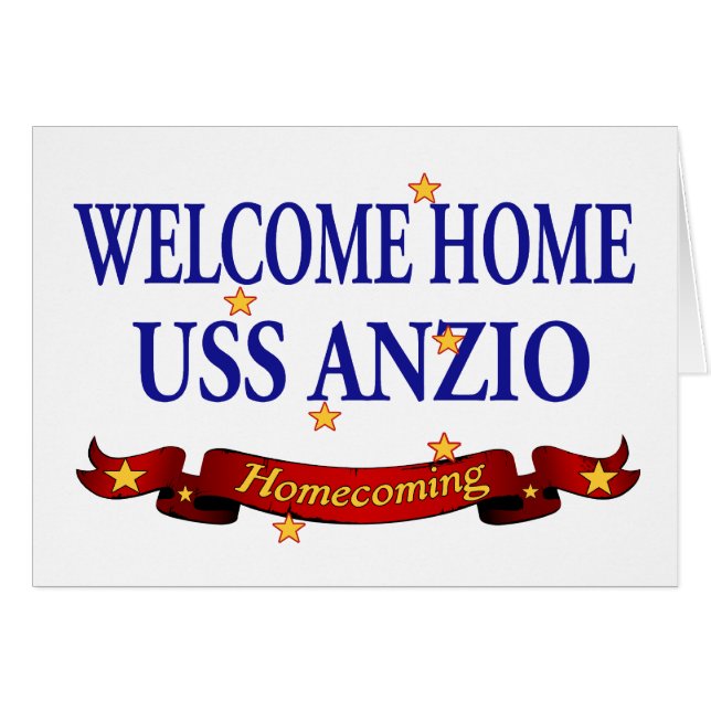 Welcome Home USS Anzio (Front Horizontal)