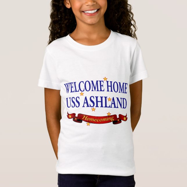 Welcome Home USS Ashland T-Shirt (Front)