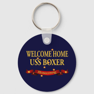 Welcome Home USS Boxer Key Ring