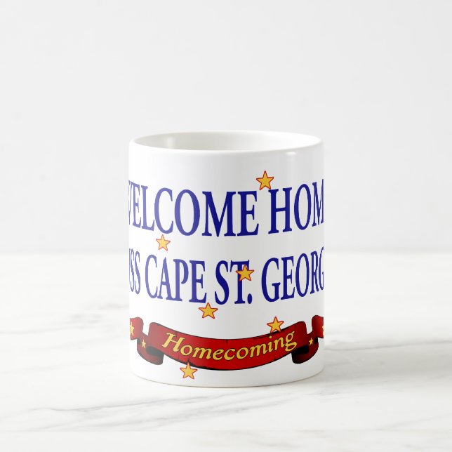 Welcome Home USS Cape St. George Coffee Mug (Center)