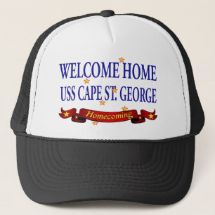 Welcome Home USS Cape St. George Trucker Hat