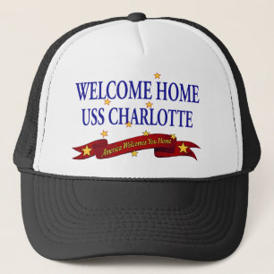 Welcome Home USS Charlotte Trucker Hat
