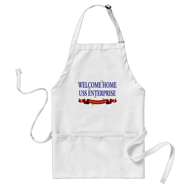Welcome Home USS Enterprise Standard Apron (Front)