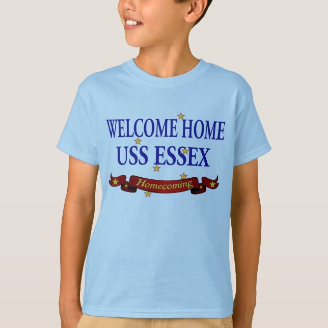 Welcome Home USS Essex T-Shirt (Front)