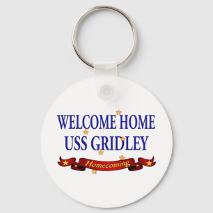 Welcome Home USS Gridely Key Ring