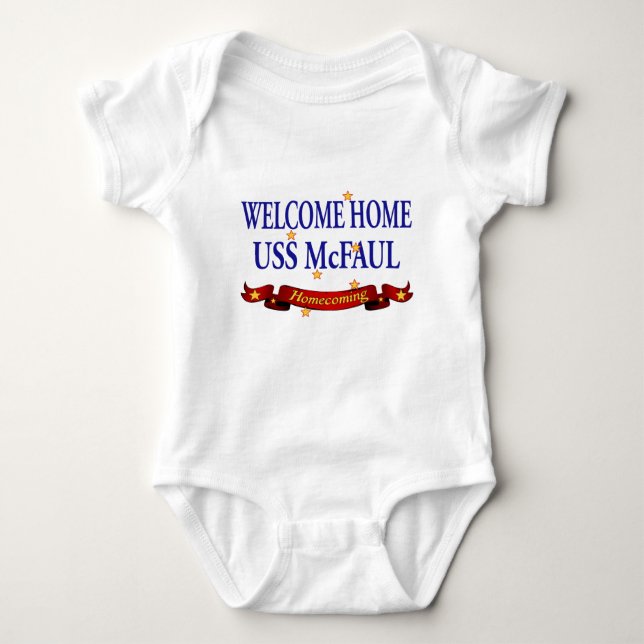 Welcome Home USS McFaul Baby Bodysuit (Front)