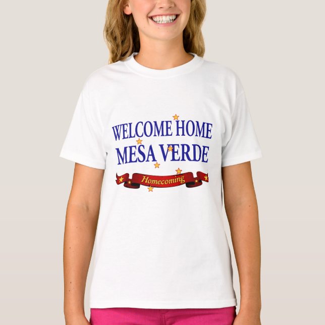 Welcome Home USS Mesa Verde! T-Shirt (Front)