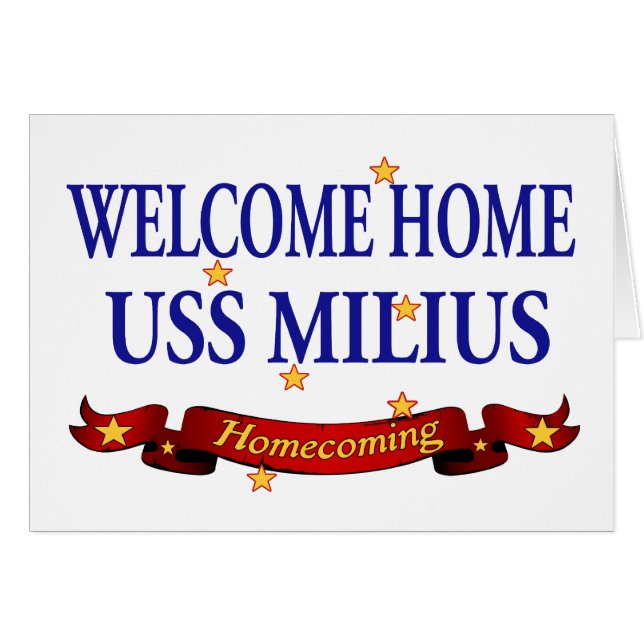 Welcome Home USS Milius (Front Horizontal)