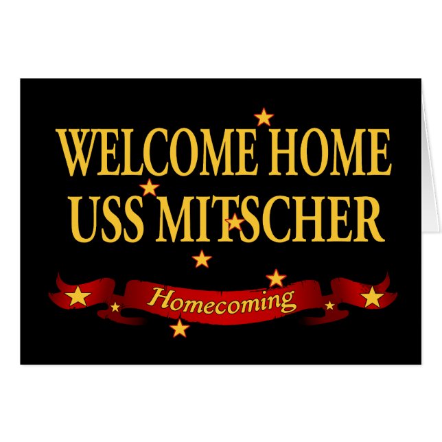 Welcome Home USS Mitscher (Front Horizontal)