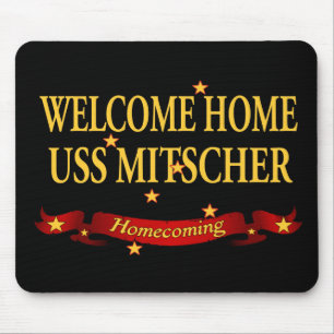 Welcome Home USS Mitscher Mouse Pad