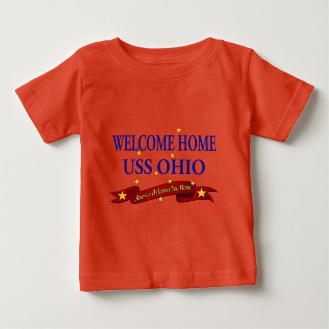Welcome Home USS Ohio Baby T-Shirt (Front)