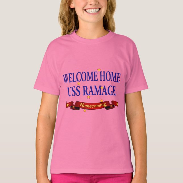 Welcome Home USS Ramage T-Shirt (Front)