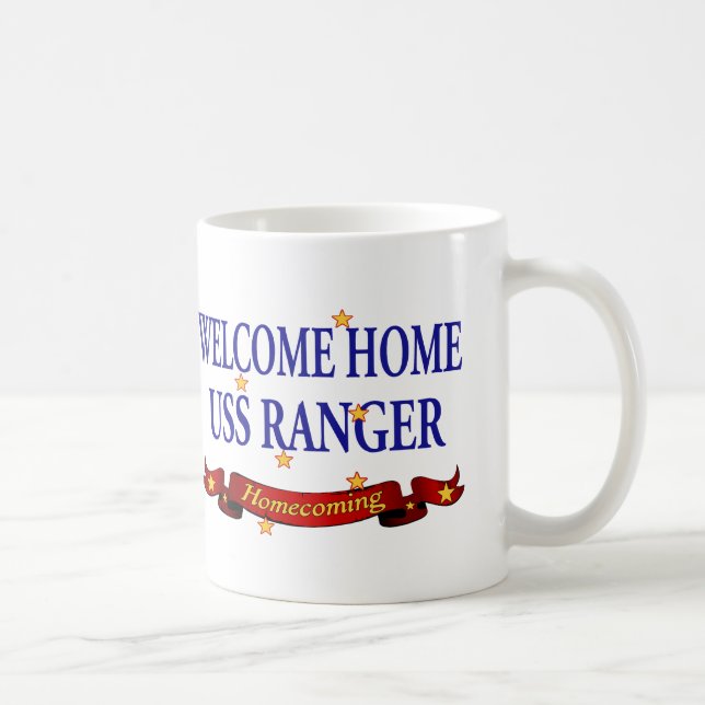 Welcome Home USS Ranger Coffee Mug (Right)