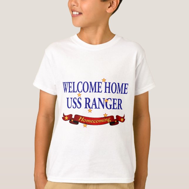 Welcome Home USS Ranger T-Shirt (Front)