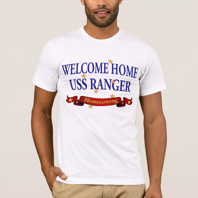 Welcome Home USS Ranger T-Shirt (Front)