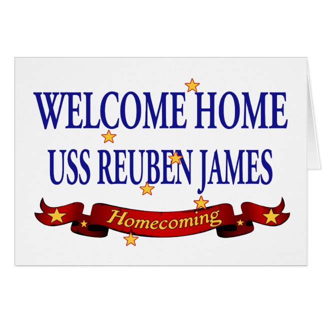 Welcome Home USS Reuben James (Front Horizontal)