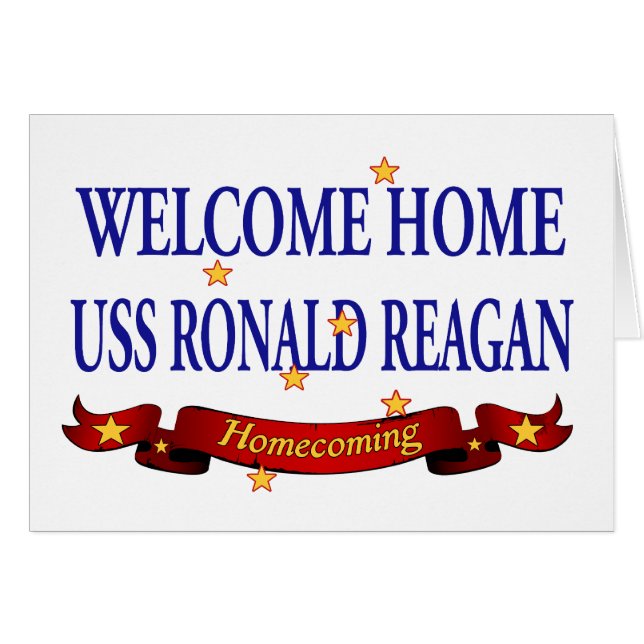 Welcome Home USS Ronald Reagan (Front Horizontal)