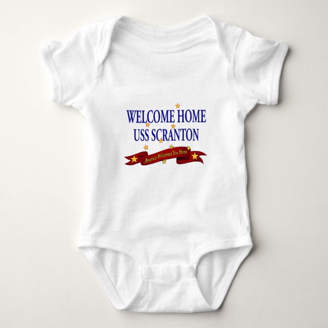 Welcome Home USS Scranton Baby Bodysuit (Front)