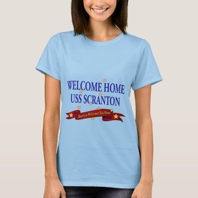 Welcome Home USS Scranton T-Shirt (Front)