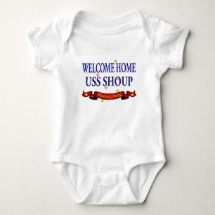 Welcome Home USS Shoup Baby Bodysuit