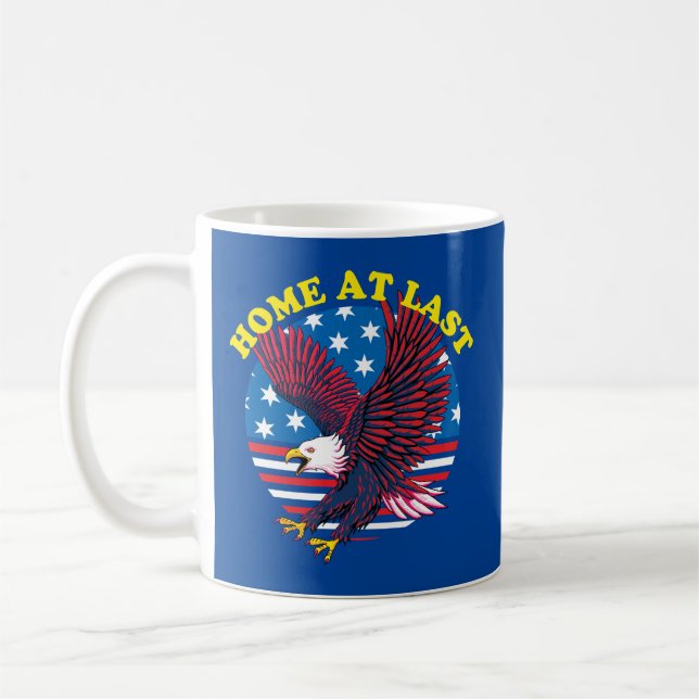 Welcome Home Veteran | Patriotic Eagle Coffee Mug (Left)