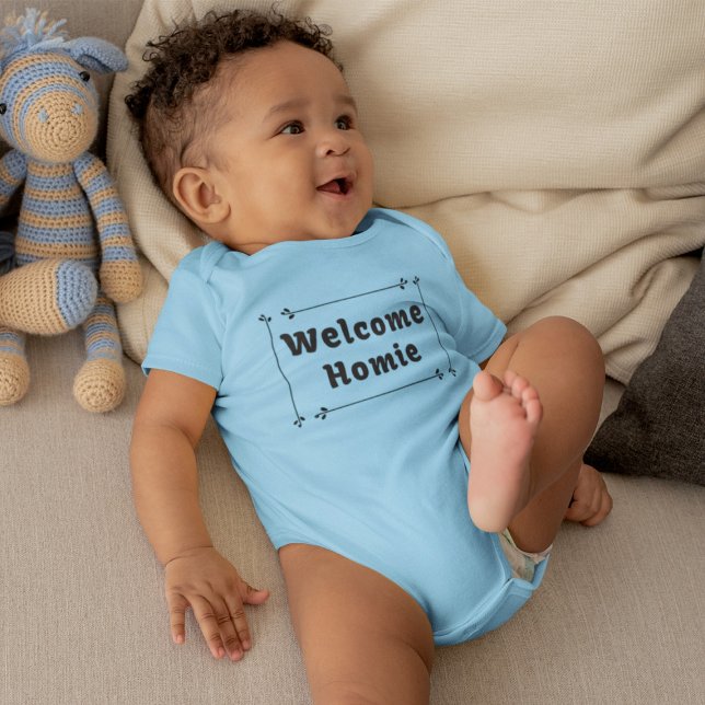 Welcome Homie in Frame Baby Bodysuit (Creator Uploaded)